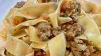Pappardelle with Sausage Bolognese Pappardelle with Sausage Bolognese
