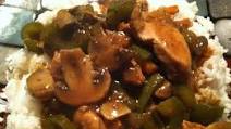 CHICKEN W/GRN PEPPERS IN BLACK BEAN SAUCE CHICKEN W/GRN PEPPERS IN BLACK BEAN SAUCE