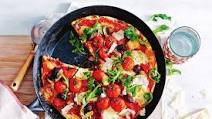 Deep-dish supreme pizza Deep-dish supreme pizza