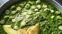 Blended Green Soup with Spinach and Avocado Blended Green Soup with Spinach and Avocado