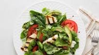 Grilled Halloumi Caprese Salad Grilled Halloumi Caprese Salad