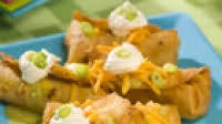 Chicken Chimichangas with Green Sauce Recipe Chicken Chimichangas with Green Sauce Recipe
