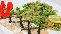 Kamut Berries with Asparagus, Peas and Roasted Lemon Kamut Berries with Asparagus, Peas and Roasted Lemon