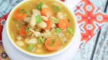 Crock Pot Vegetarian White Bean Soup Crock Pot Vegetarian White Bean Soup