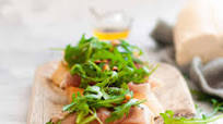 Prosciutto, Brie and Arugula Bruschetta Prosciutto, Brie and Arugula Bruschetta
