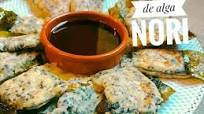 Tempura de alga nori con sésamo negro Tempura de alga nori con sésamo negro