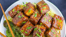 Soy-Brown Sugar Glazed Pan-fried Tofu Soy-Brown Sugar Glazed Pan-fried Tofu