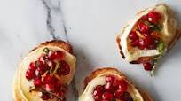Pomegranate, Cranberry & Brie Bruschetta Pomegranate, Cranberry & Brie Bruschetta