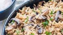Mushroom Parmesan Rice Mushroom Parmesan Rice