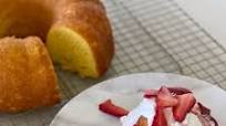 Strawberry Shortcake with lemon bundt cake Strawberry Shortcake with lemon bundt cake