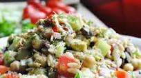 Mediterranean Orzo Salad (dairy-free, almost vegan, healthy, 100% whole wheat) Mediterranean Orzo Salad (dairy-free, almost vegan, healthy, 100% whole wheat)