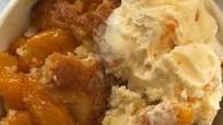 Upside-down Peach Cobbler Upside-down Peach Cobbler