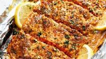 Honey Garlic Salmon Baked in Foil Honey Garlic Salmon Baked in Foil