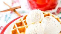 Eggnog Waffles Eggnog Waffles