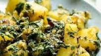 Aloo Methi - Potatoes with Fenugreek Leaves Aloo Methi - Potatoes with Fenugreek Leaves