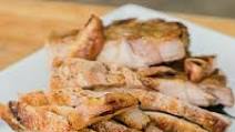 Honey Ginger Pork Chops with Caramelized Peaches, Green Beans and Basil Honey Ginger Pork Chops with Caramelized Peaches, Green Beans and Basil