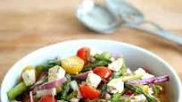 Greek-style Grilled Asparagus Salad with Tomatoes & Feta Greek-style Grilled Asparagus Salad with Tomatoes & Feta