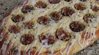 Brioche focaccia with figs, cheese and almonds Brioche focaccia with figs, cheese and almonds