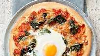 Eggs Florentine pizza Eggs Florentine pizza