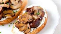Sauteed Mushrooms and Truffle Salt Crostini Sauteed Mushrooms and Truffle Salt Crostini
