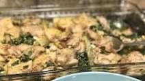 AIP Paleo Spinach Artichoke Chicken Casserole AIP Paleo Spinach Artichoke Chicken Casserole