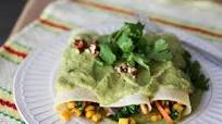 Vegan Enchiladas with Creamy Green Sauce Vegan Enchiladas with Creamy Green Sauce