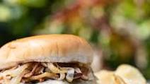 Grilled Mushroom Swiss Burger Grilled Mushroom Swiss Burger