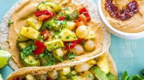 Chipotle Hummus And Roasted Vegetable Tacos Chipotle Hummus And Roasted Vegetable Tacos
