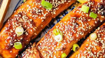 Air Fryer Salmon Teriyaki (Easy, Keto, Sugar-Free) Air Fryer Salmon Teriyaki (Easy, Keto, Sugar-Free)