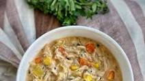 Slow Cooker Creamy Chicken and Corn Soup Slow Cooker Creamy Chicken and Corn Soup