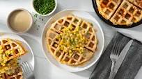 Leftover Turkey and Stuffing Waffles with Gravy Leftover Turkey and Stuffing Waffles with Gravy