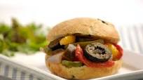 Roasted Vegetable Ciabatta/Focaccia with Sliced Pickled Walnuts Roasted Vegetable Ciabatta/Focaccia with Sliced Pickled Walnuts