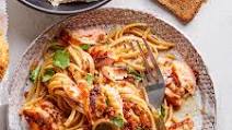Lemon-Garlic Pasta with Salmon Lemon-Garlic Pasta with Salmon