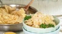 Creamy Lemon Butter Sauce Over Farfalle Pasta Creamy Lemon Butter Sauce Over Farfalle Pasta