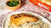 Sesame Garlic Basmati Rice with Oven Roasted Salmon Sesame Garlic Basmati Rice with Oven Roasted Salmon