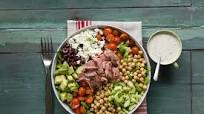 Chopped Greek Steak Salad with Yogurt-Lemon Dressing Chopped Greek Steak Salad with Yogurt-Lemon Dressing