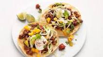 Beef Tostadas with Mango Salsa Beef Tostadas with Mango Salsa