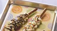 Nutty Popcorn Pretzel Sticks with Chocolate Drizzle Nutty Popcorn Pretzel Sticks with Chocolate Drizzle