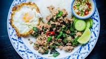 Pork Basil - Pad Gaproa Moosub Kaidow ผัดกะเพราหมูสับไข่ดา Pork Basil - Pad Gaproa Moosub Kaidow ผัดกะเพราหมูสับไข่ดา