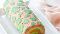 Monstera Cake Roll with Pandan Whipped Cream & Kaya Monstera Cake Roll with Pandan Whipped Cream & Kaya