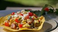 Egg, Sausage Tostada Recipe Egg, Sausage Tostada Recipe