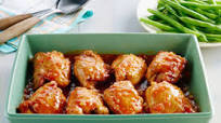 Muslos de pollo con salsa BBQ Muslos de pollo con salsa BBQ