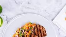 Grilled Pork Chops with Peach Salsa Grilled Pork Chops with Peach Salsa