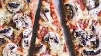 Funghi pizza w/ buckwheat crust Funghi pizza w/ buckwheat crust