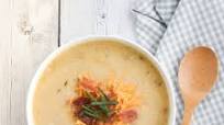 Low-FODMAP Slow-Cooker Baked Potato Soup; Gluten-free Low-FODMAP Slow-Cooker Baked Potato Soup; Gluten-free