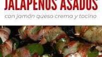 Jalapeños con jamón queso crema y tocino Jalapeños con jamón queso crema y tocino