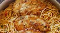 Italian Chicken Pasta in Creamy White Wine Parmesan Cheese Sauce Italian Chicken Pasta in Creamy White Wine Parmesan Cheese Sauce