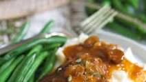 Hamburger Steak with Shallot Mushroom Gravy Hamburger Steak with Shallot Mushroom Gravy