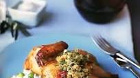 Roasted Cornish Hens with Breadcrumb Salsa Roasted Cornish Hens with Breadcrumb Salsa