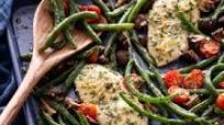 Garlic-Parmesan Chicken and Vegetable Sheet Pan Garlic-Parmesan Chicken and Vegetable Sheet Pan